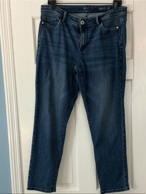 J Jill Women’s Dark Blue Slim Straight Jeans